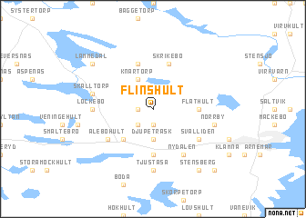 map of Flinshult