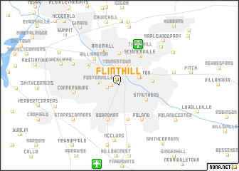 map of Flint Hill