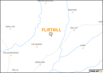 map of Flint Hill
