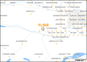 map of Floda