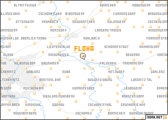 map of Flöha