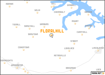 map of Floral Hill