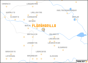 map of Flor Amarilla