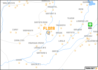 map of Flora