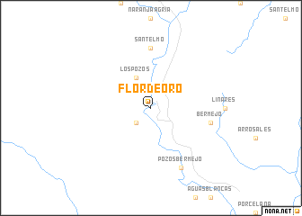 map of Flor de Oro