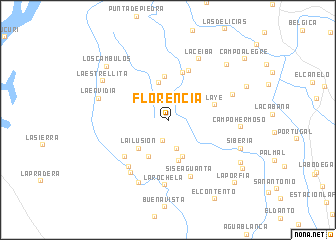 map of Florencia