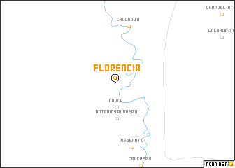 map of Florencia