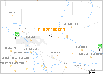 map of Flores Magón