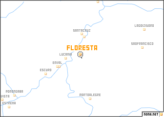 map of Floresta