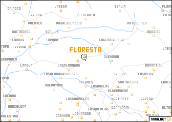 map of Floresta