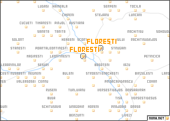 map of Floreşti