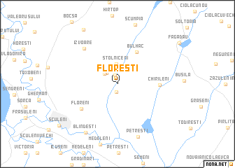 map of Floreşti