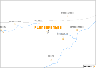 map of Flores Verdes