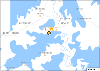 map of Flores