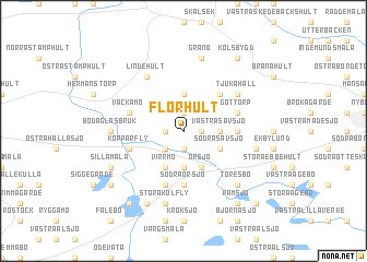 map of Florhult