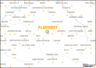 map of Florimont