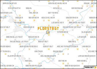 map of Florstadt