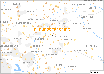 map of Flowers Crossing