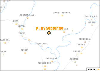 map of Floyd Springs