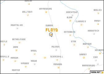 map of Floyd