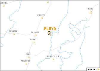 map of Floyd