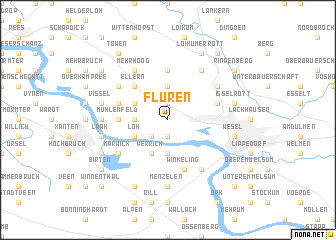 map of Flüren