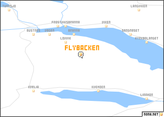 map of Flybacken