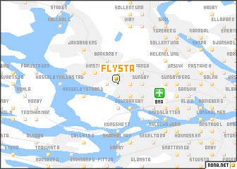 map of Flysta