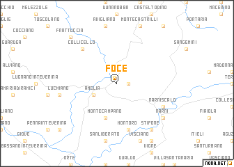 map of Foce