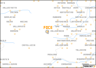 map of Foce