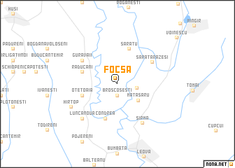 map of Focşa