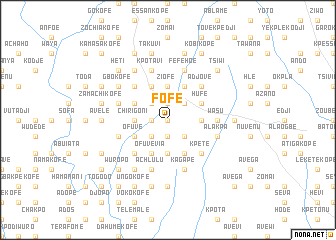 map of Fofe