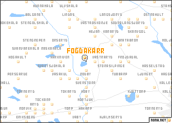 map of Fogdakärr