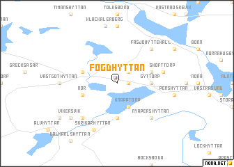 map of Fogdhyttan