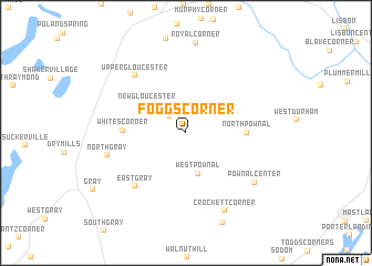 map of Foggs Corner