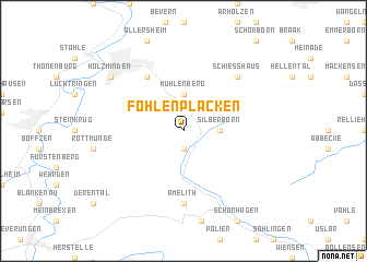 map of Fohlenplacken