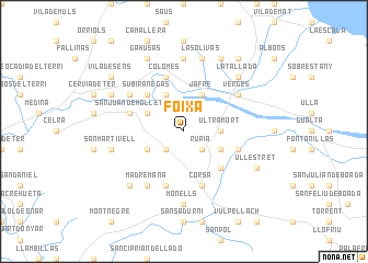 map of Foixá