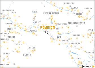 map of Fojnica