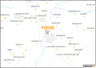 map of Fokino