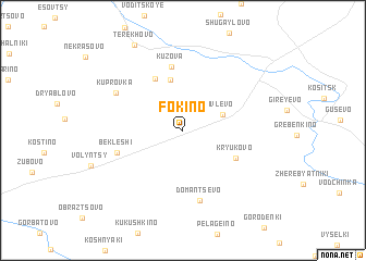 map of Fokino