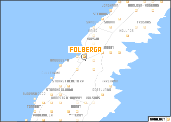 map of Folberga