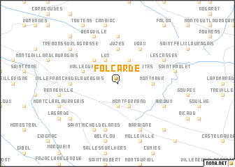 map of Folcarde