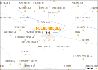 map of Földvárdůlő