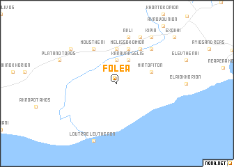 map of Foleá