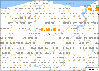 map of Folgueras