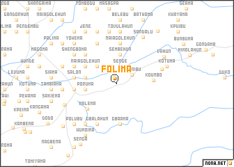 map of Folima