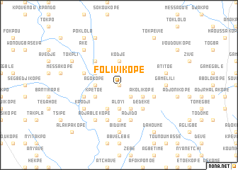 map of Folivikopé
