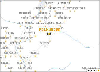 map of Folkušová
