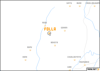 map of Folla