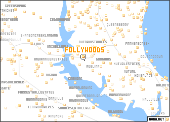 map of Follywoods